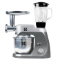 Herzberg HG-5029: Batteur Sur Socle 3 En 1 De 800 W Avec Action De Battement Planétaire Gris