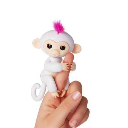 Cenocco Jouet à Doigts Singe Heureux Blanc