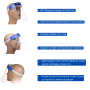 Face Shield Jeu de 6 écrans de protection faciale