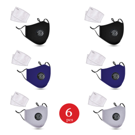 Masque en Coton Lavable Avec Filtres en Carbone 2