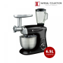 Imperial Collection Batteur Sur Socle Multifonctionnel, Mélangeur, Hachoir À Viande Gris