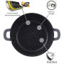 Cheffinger 6 Pièces XXL Marmite À Induction En Fonte D'aluminium Avec Porte-casserole