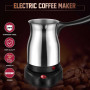Cheffinger CF-ECMO.6: Cafetière Expresso Turque En Acier Inoxydable Électrique De 600ml