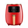 Cheffinger CF-AFRY4.5 : Friteuse Numérique LED 1400W - 4,5 litres Rouge