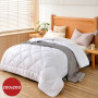 Herzberg HG-22067WD?: Couette Blanche De Qualité Hôtelière 4 Étoiles - 200x200cm