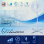 Ito WLSF-4043: Ventilateur oscillant sur pied de 40 cm