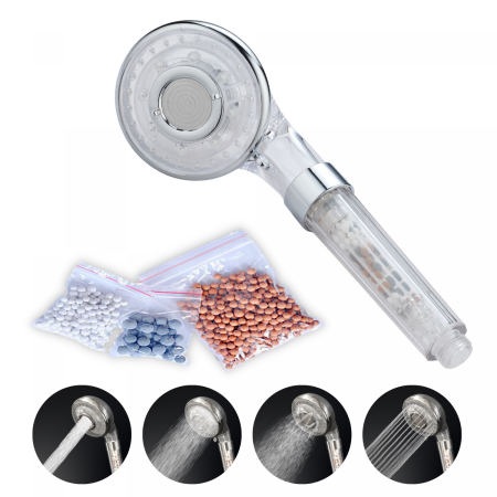 Herzberg HG-8023: Pommeau de Douche Personnel - Boule de Minéralisation à Activation Antibactérienne