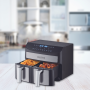 Royalty Line RL-AF5409: Friteuse à deux paniers - 2000W