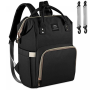 Herzberg HG-03190: Multifunction Mommy Diaper and Baby Bottle Bag - Black