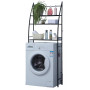 Herzberg HG-03305: 3-Tier Washing Machine and Bathroom Storage Shelf Organizer White