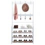 Herzberg 4-Tier Entryway Coat Rack and Hallway Storage Rack Organizer - 80x153cm