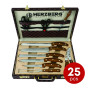 Herzberg HG-K25LB: Set de 25 pièces de couteaux et de couverts avec mallette de transport
