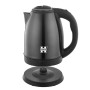 Herzberg HG-5011BLK: Bouilloire électrique 1.8L 1500W en acier inoxydable - Noir
