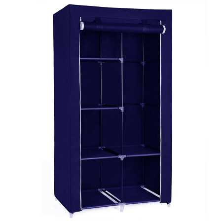 Herzberg HG-8010: Storage Wardrobe - Small Blue