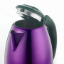 Herzberg HG-5011PUR: Bouilloire électrique 1.8L 1500W en acier inoxydable - Violet