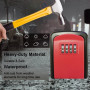 Herzberg HG-03817: Nouveau Boîtier De Sécurité Sans Clé, Étanche Et Intelligent - Rouge