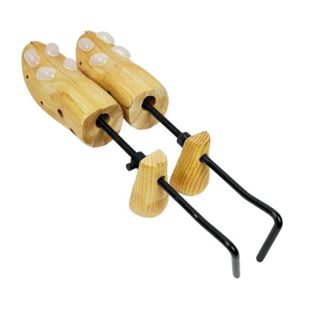 Herzberg HG-03787: Stretcher et extenseur de chaussures réglable en bois à 2 voies - Hommes