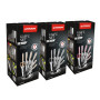 Herzberg HG-SKN8: Set de couteaux en acier inoxydable 8 pièces + support acrylique pivotant et pliable à 360 Rouge