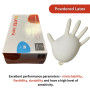 Master Gloves: Pack of 100 Latex Disposable Powdered Gloves - Size M