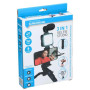 Grundig ED-38135: Kit de vlogging selfie studio 3 en 1 avec éclairage, microphone et trépied