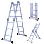 Herzberg HG-5002: Échelle pliante en aluminium à orientation multiple
