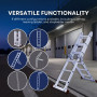 Herzberg HG-5002: Échelle pliante en aluminium à orientation multiple