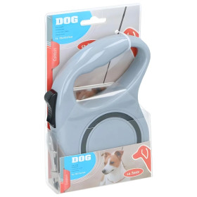 Pet Treatment ED-42859 : Laisse Rétractable Pour Chien - 5M Gris