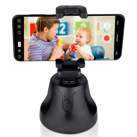 Grundig ED-49803: Support de Téléphone Rotatif a 360°, Suivi du Visage/Objet Pour Vlogger