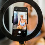 Grundig ED-49865: Anneau Lumineux Pour Selfie 2 en 1, Trépied Rotatif a 360°