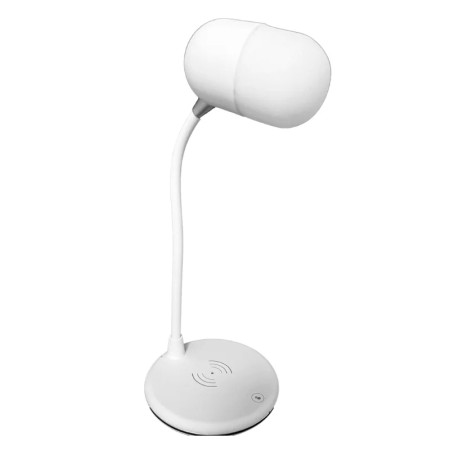 Grundig ED-72546: Lampe de Bureau Led 3 en 1, Haut-parleur Bluetooth et Chargeur Sans Fil