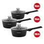 Herzog HR-3621: 6 Casseroles Avec Poignée Amovible