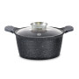 Herzog HR-5222: Cocotte en Marbre de 24cm Avec Bouton Aromatique - 4.6L