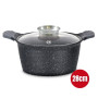 Herzog HR-5223: Cocotte en Marbre de 28cm Avec Bouton Aromatique - 7.1L