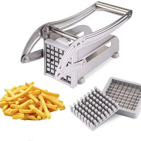 Herzberg HG-04166: Coupe-Pommes de Terre à Frites en Acier Inoxydable