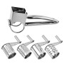 Herzberg HG-04289: Râpe à Fromage Manuelle en Acier Inoxydable avec 4 Râpes