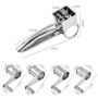 Herzberg HG-04289: Râpe à Fromage Manuelle en Acier Inoxydable avec 4 Râpes