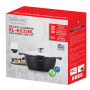Royalty Line RL-BS32M: Marmite et cocotte en marbre - 32cm Noire