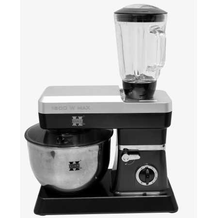 Herzberg HG-5065: 2 en 1 6.5L Stand Mixer et 1.7 Blender - 1200W Noire