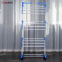 Herzberg HG-8034BLU: Moving Clothes Rack - Blue