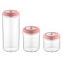 Herzberg Vacuum Storage Jar Set Pink