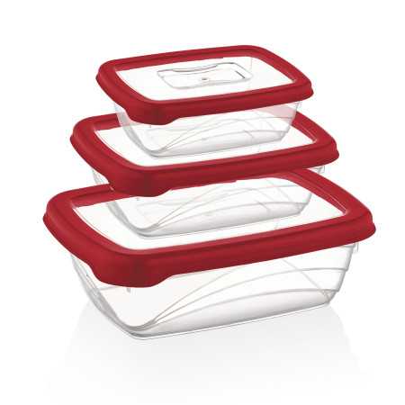 Herzberg 3 pièces Bio Saver Box Rouge