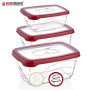 Herzberg Coffret 3 pièces Extra Deep Bio Saver Rouge