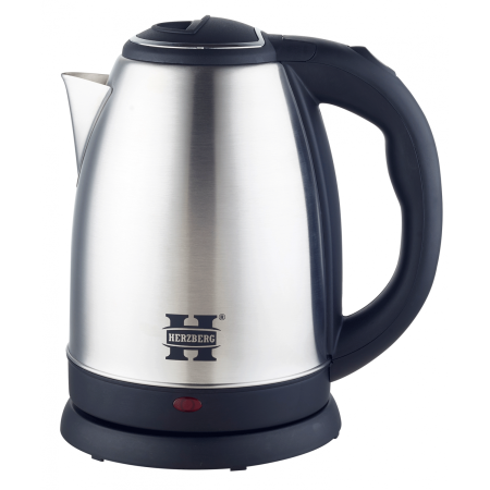 Herzberg HG-5011SIL: Bouilloire électrique 1.8L 1500W en acier inoxydable - Argent
