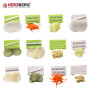 Herzberg HG-8032 : Trancheuse à légumes avec bol et ensemble de récipients de stockage