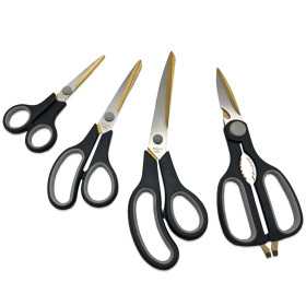 Genius Ideas Ciseaux enduits de titane (4pcs)