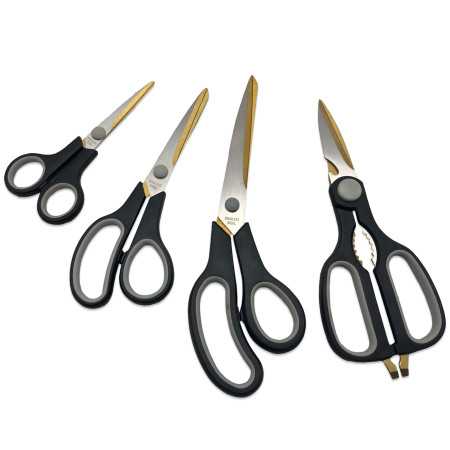 Genius Ideas Ciseaux enduits de titane (4pcs)