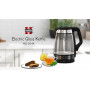 Herzberg HG-5044: Bouilloire Electrique en Verre de 1.8L Avec Indicateur Lumineux à LED